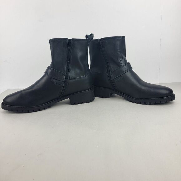 Lucky Brand Kenadie Women's Riding Ankle Boot Black Leather Size 10 M - Picture 12 of 16